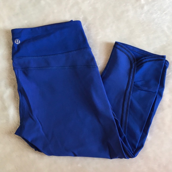 lululemon blue crop leggings Off 52 